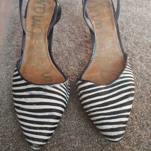 Same Edelman zebra print. ( fur) heels
